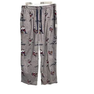 Life is Good Sleepwear Mens Pajama Pants Sports Comfort Lounge Sz Large Soft